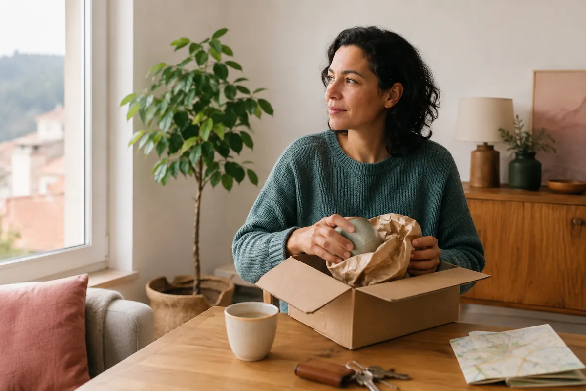 Pessoa expatriada a adaptar-se a uma nova vida em Portugal